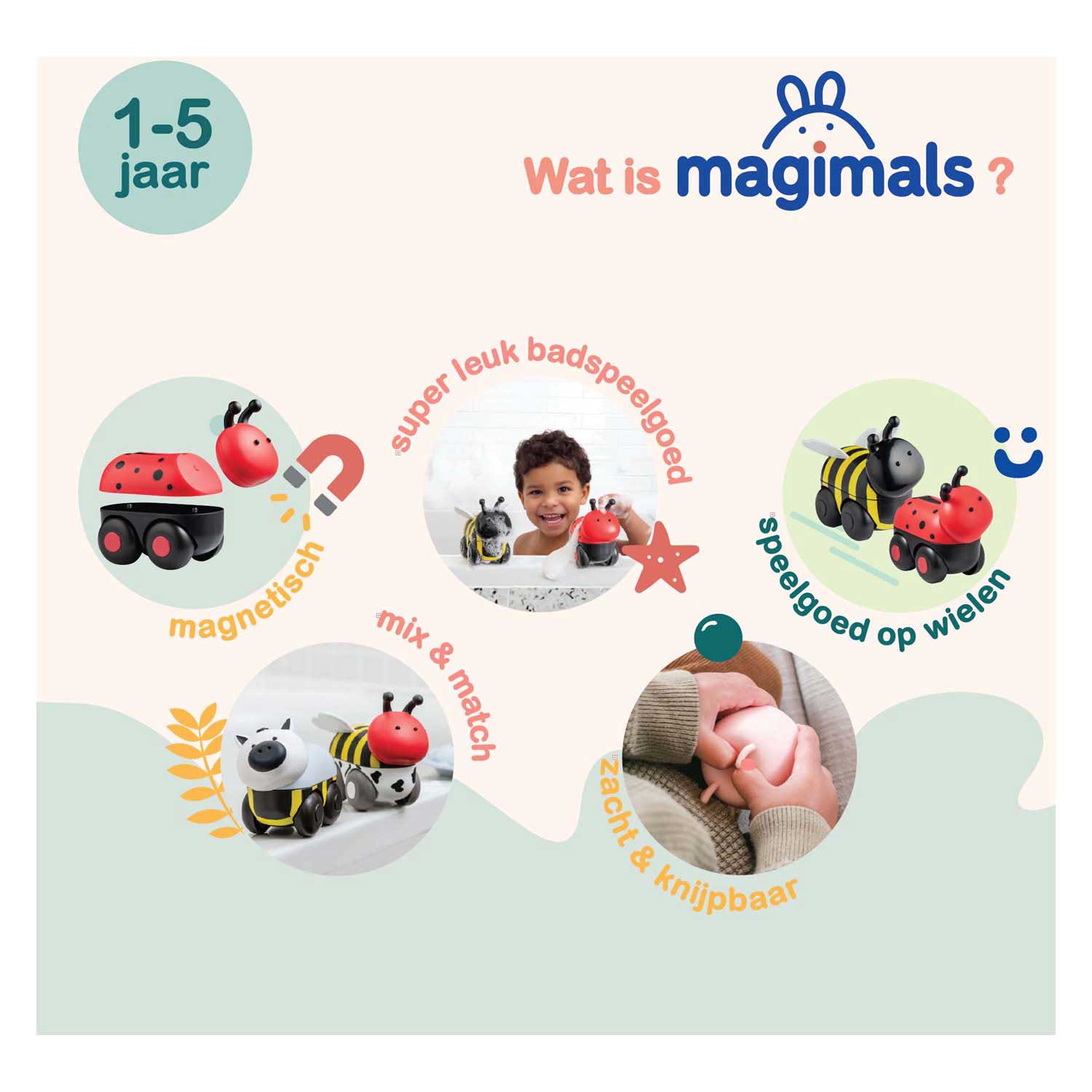 Clics magimals wheely insects box - 6dlg.
