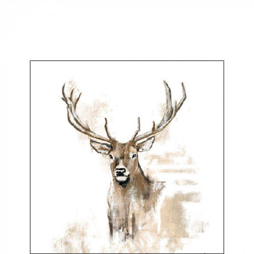 Ambiente servet 25cm antlers fsc mix