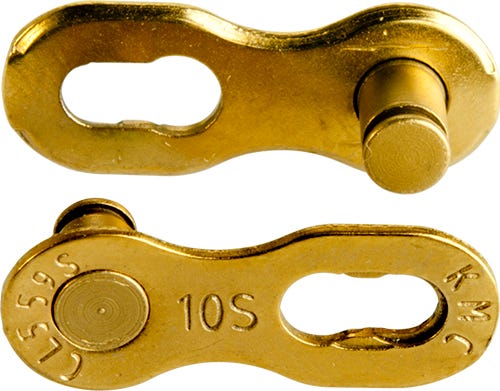 KMC Bicycle Chain MISSING LINK 10R Gold 5.88mm