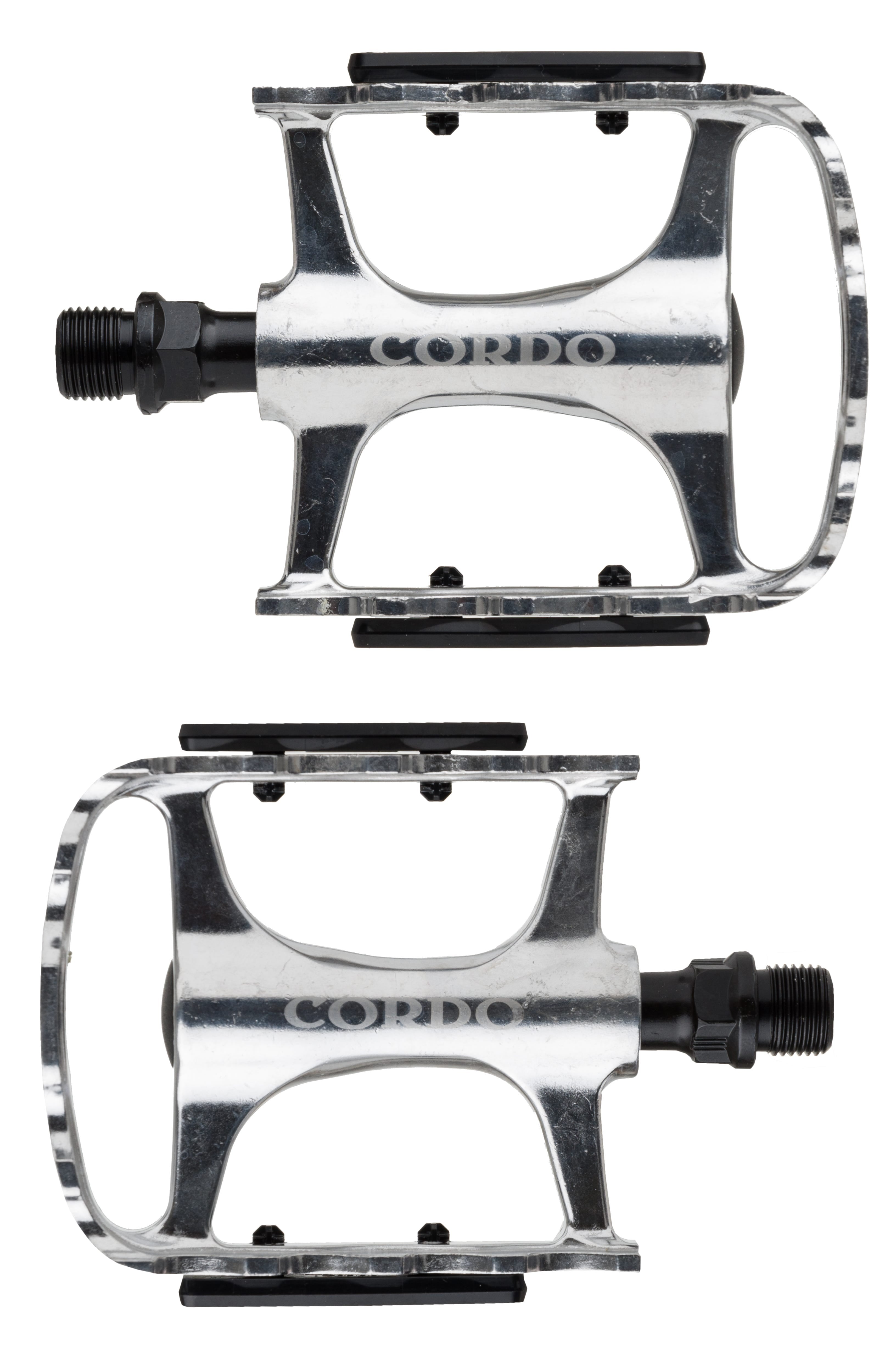 Cordo trekking pedalen aluminium - zilver