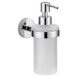 Tesa smooz zeeppomp 9x24x9cm zonder boren zelfklevend verchroomd metaal chroom wit