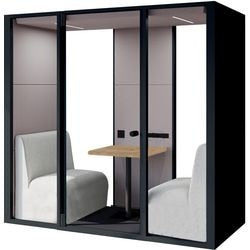 Vergaderruimte schaffenburg sos-2,0-spr-pod-m-zw zwart sound of silence ii m