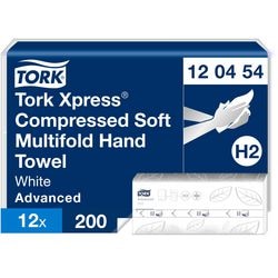 Tork xpress 120454 zachte multifold-m handdoek advanced 2-laags wit