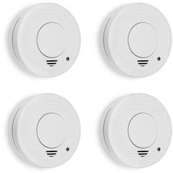 Smartwares fsm-11514 - rookmelder 4st 85db - 5 jaar batterij, 10 jaar sensor - tuv gecertificeerd - brandmelder