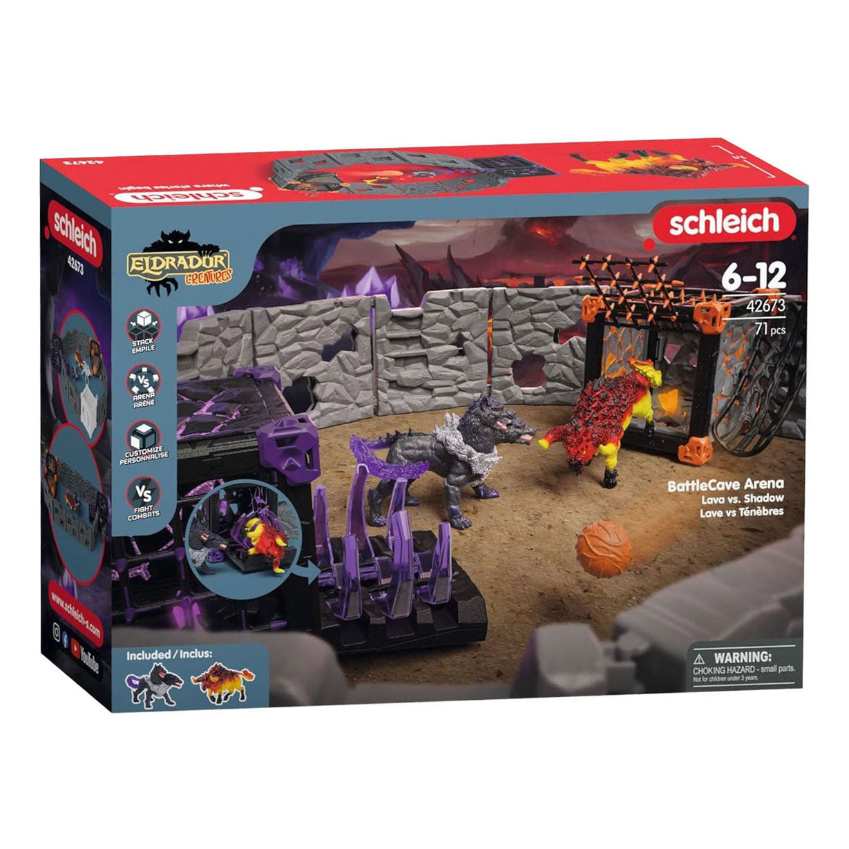 Schleich Eldrador BattleCave Arena: Lava versus schaduw