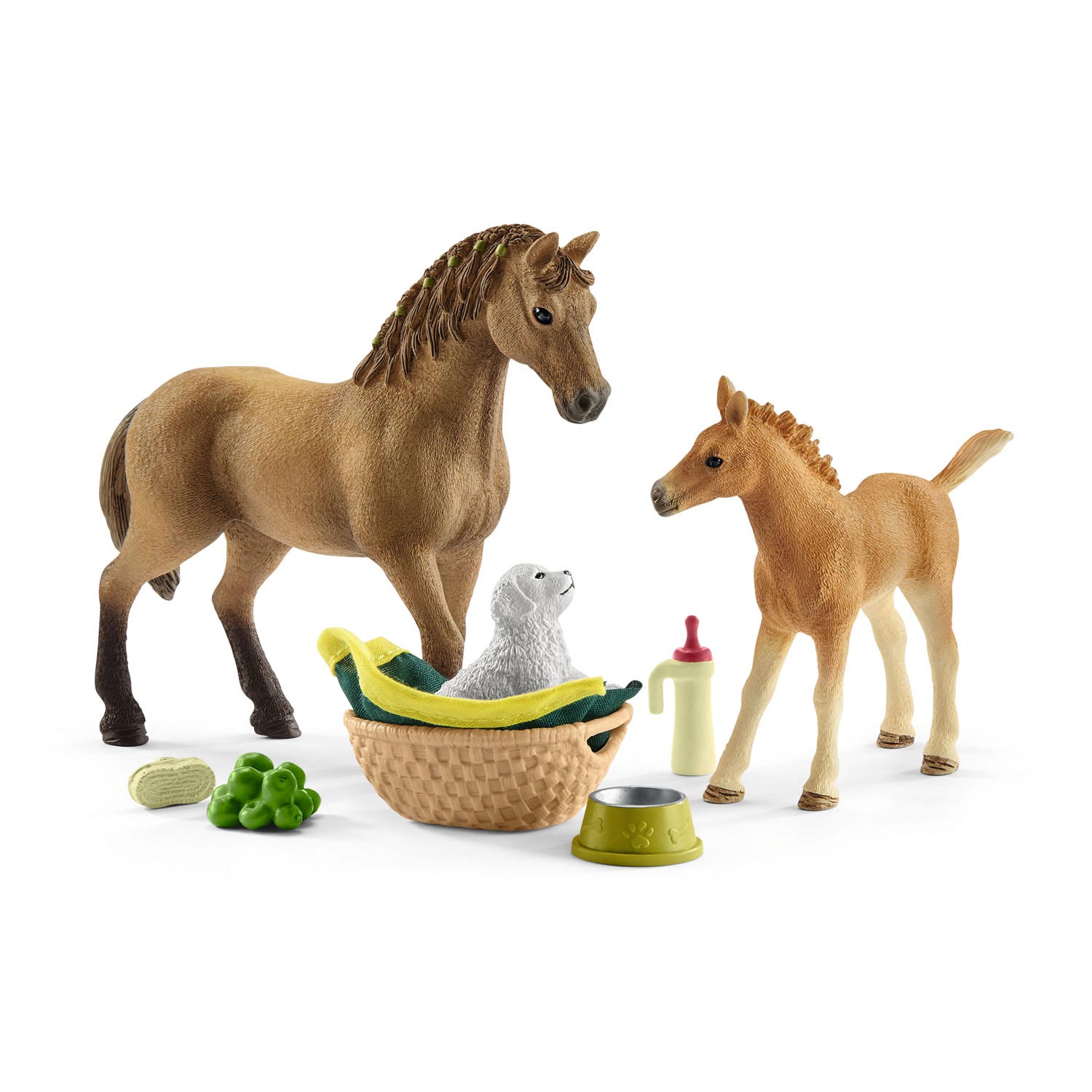 schleich PAARDENCLUB Babydieren Verzorgingsset 42432