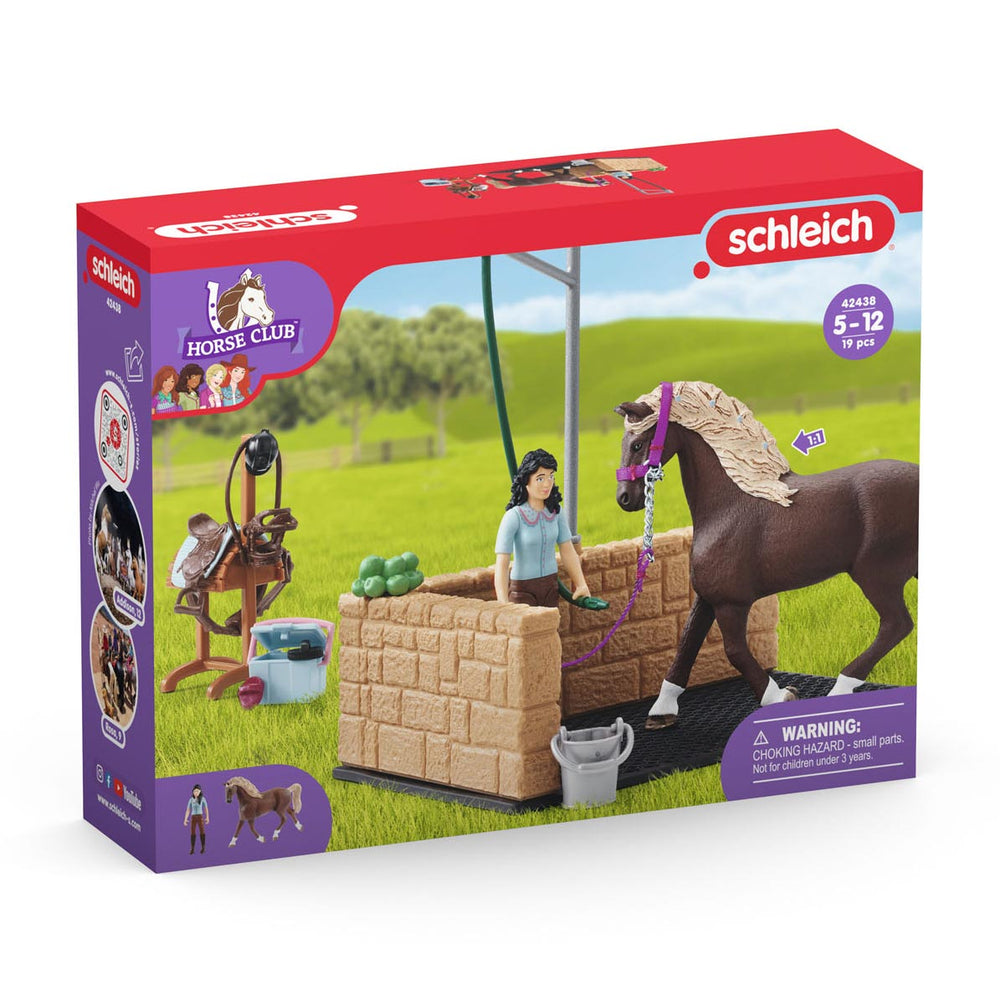 Schleich horse club paardenwasbox met emily en luna van hor 42438