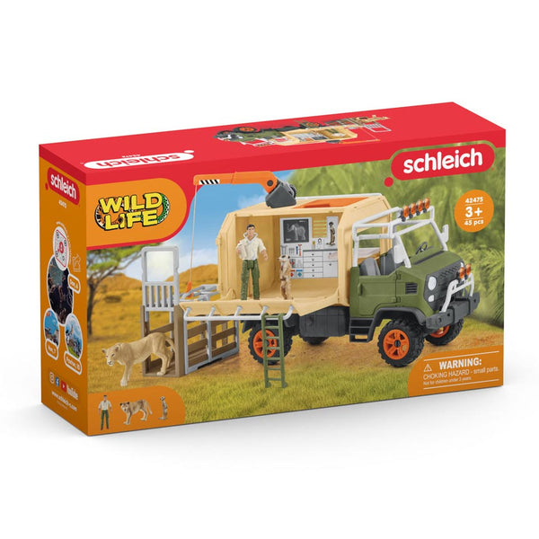 Schleich wild life grote reddingswagen voor dieren 42475