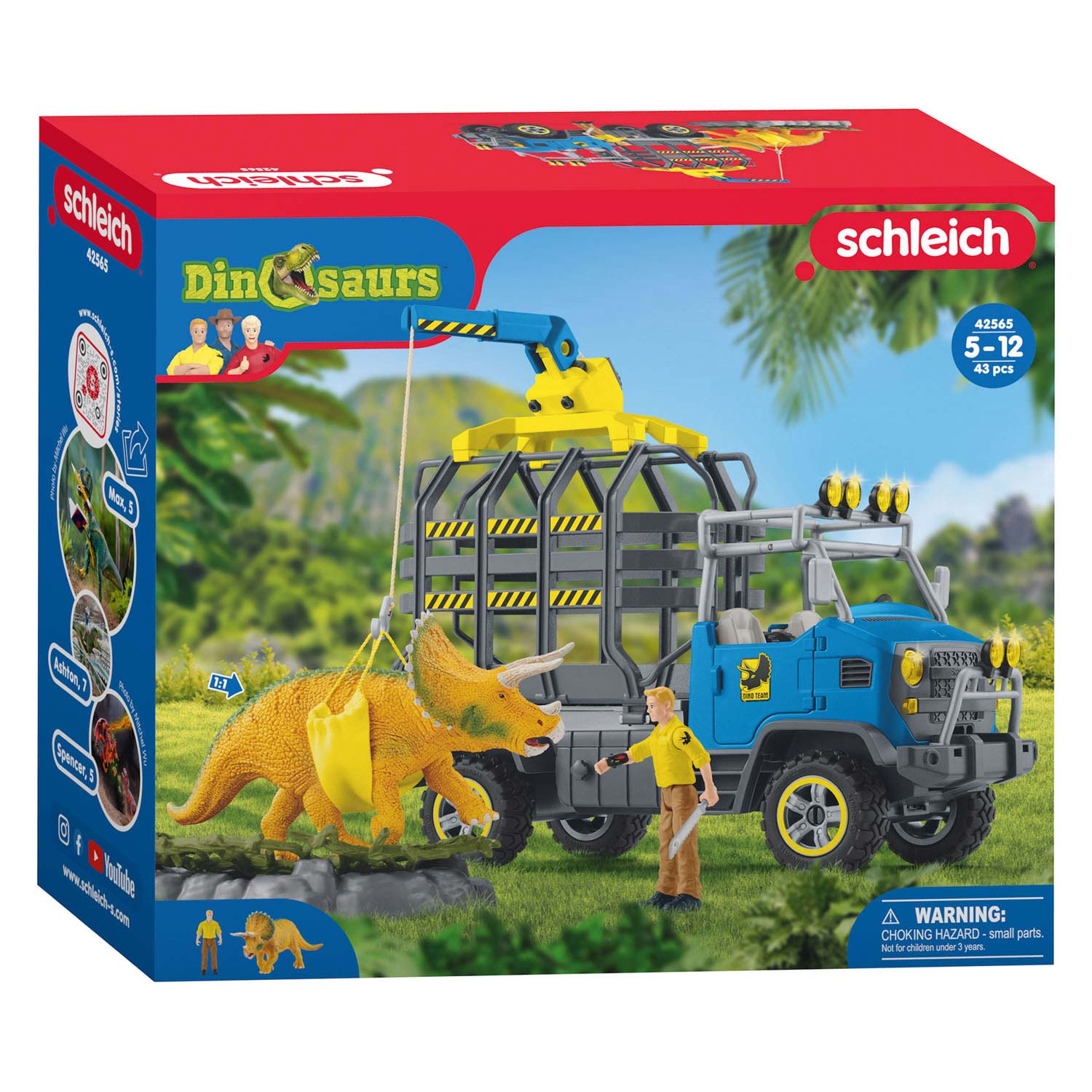 Schleich DINOSAUREN Truckmissie 42565
