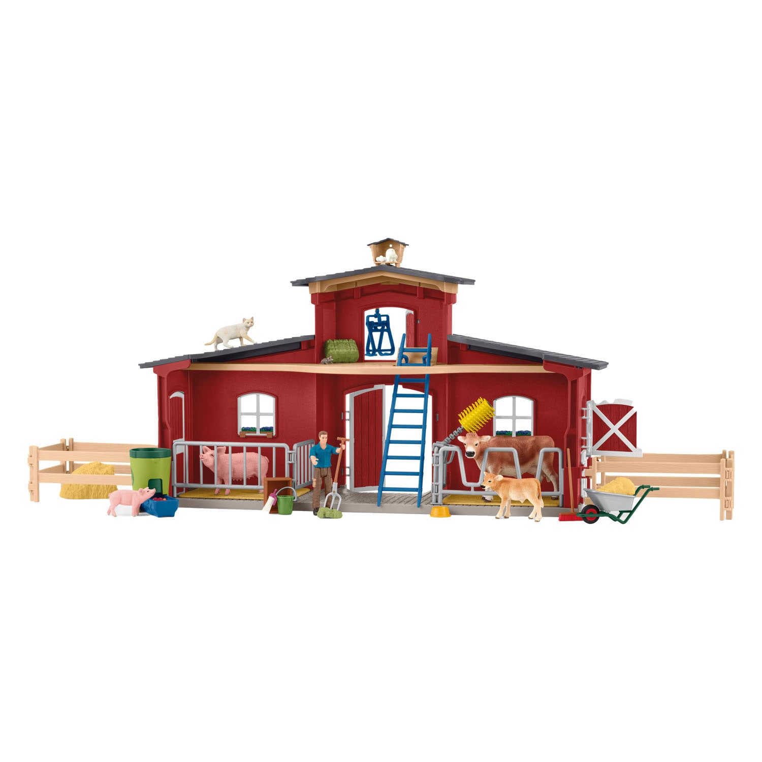 Schleich farm world grote stal rood 42606