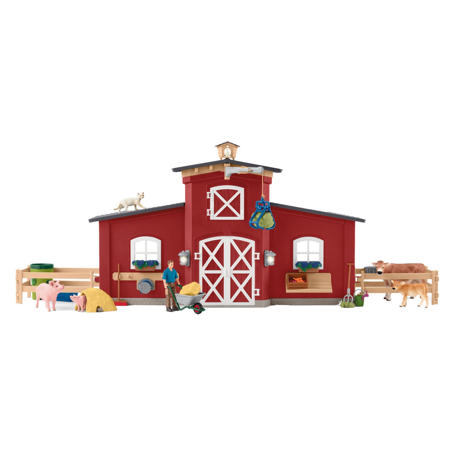 Schleich farm world grote stal rood 42606