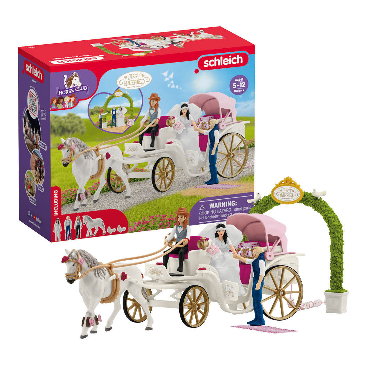 Schleich PAARDENCLUB Trouwkoets 42641