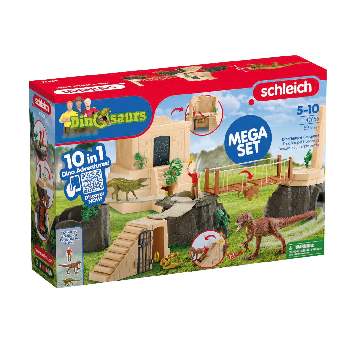 Schleich dinosaurussen tempelverovering 42656