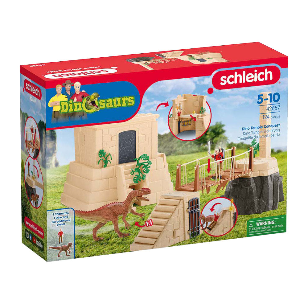 Schleich dinosaurussen dinosaurus tempelverovering 42657