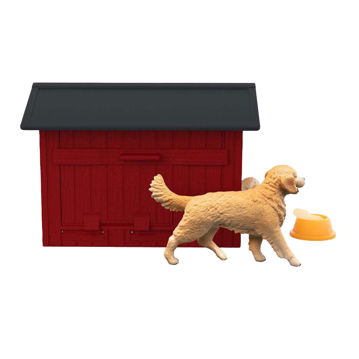 Schleich boerderijwereld hondenhok met golden retrievers 42722