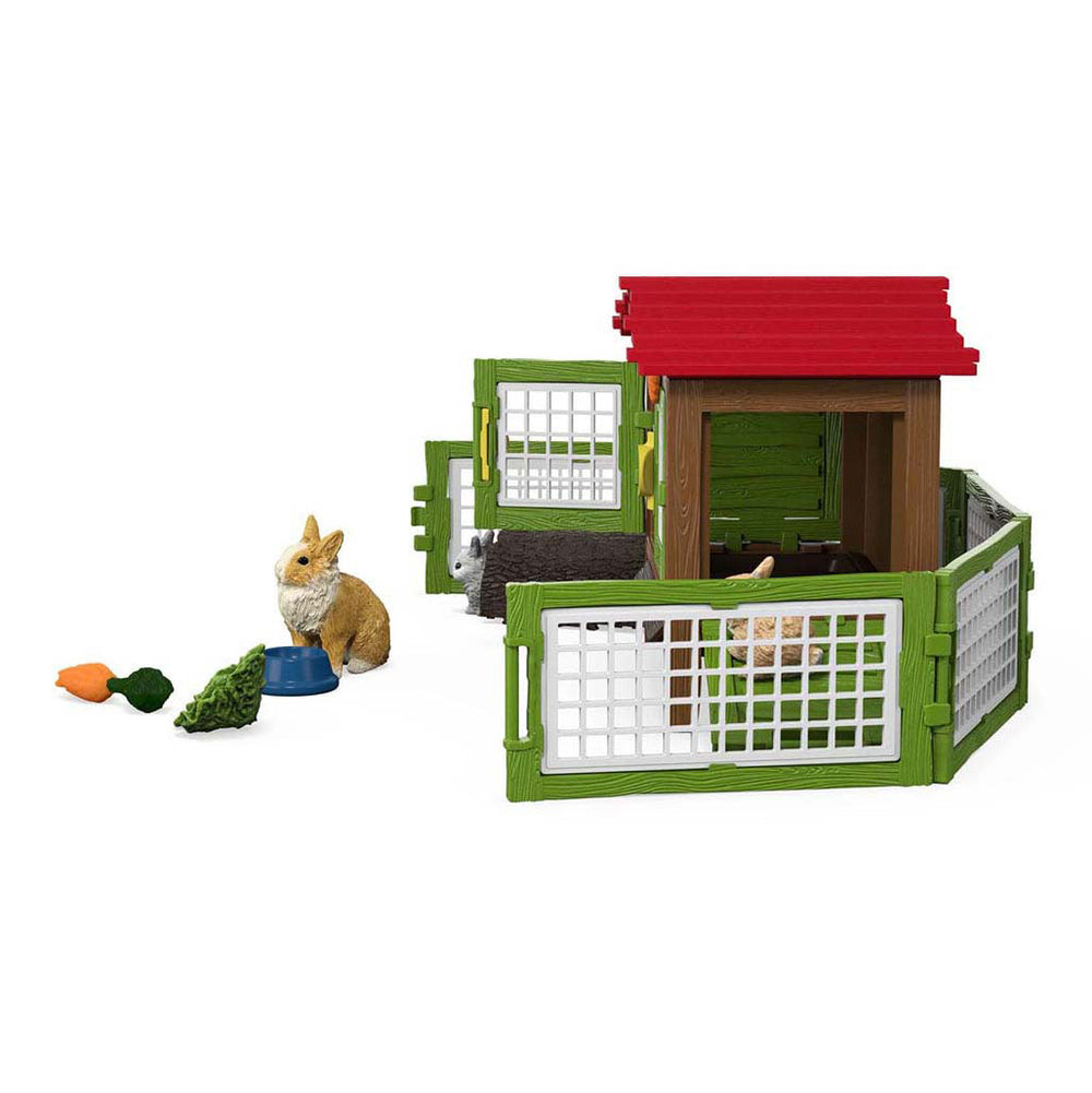 Schleich farm world - konijnenhok speelfiguur (42728)