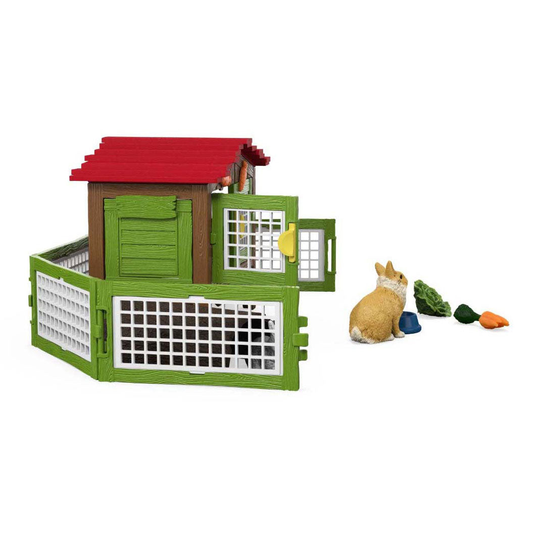 Schleich boerderijwereld konijnenhok 42728