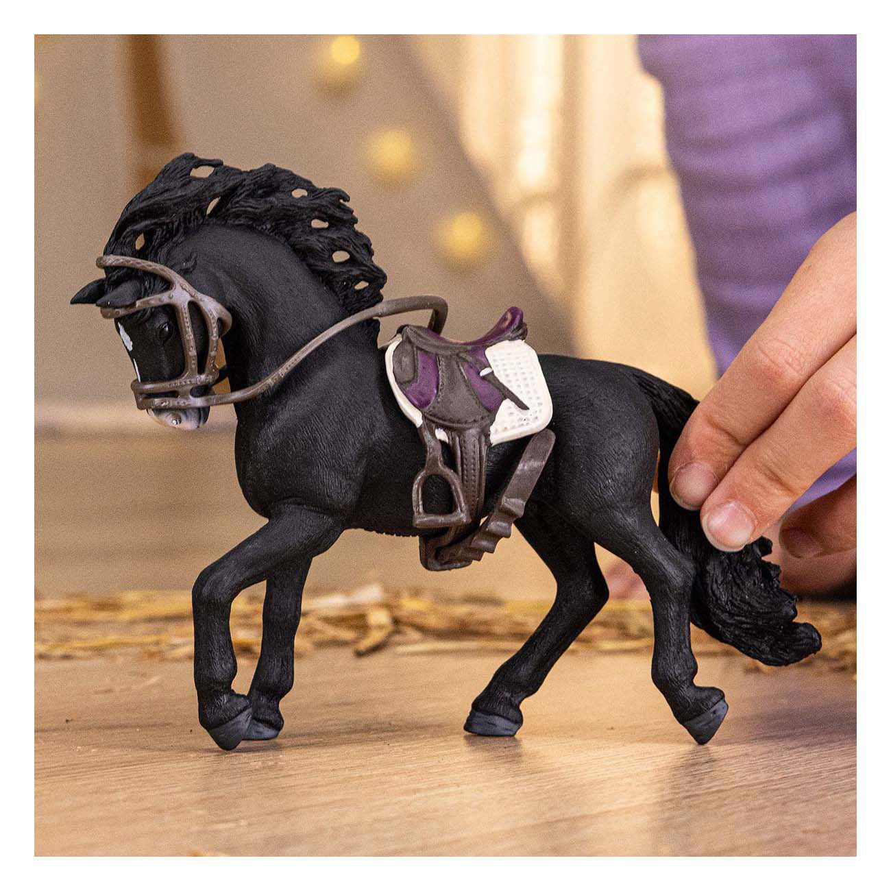 Schleich paardenclub pura raza espanola hengst met accessoires 42707