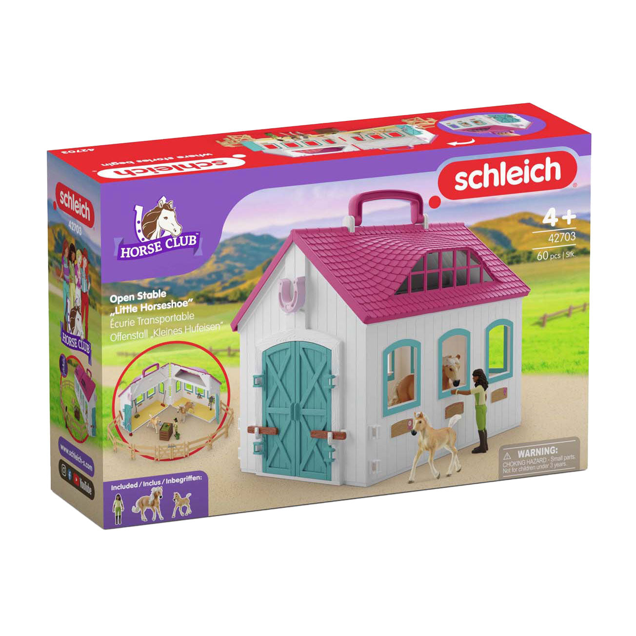 Schleich 42703 open stal klein hoefijzer