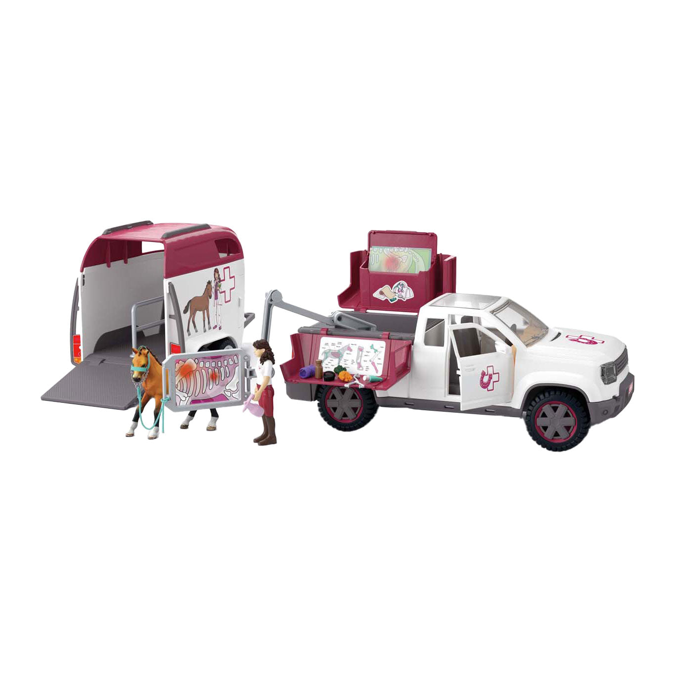 Schleich 42704 mobiele dierenarts met aanhanger