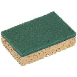 Schuurspons spontex basic geel 10 stuks