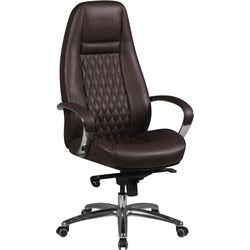 Bureaustoel amstyle permanent contact hoogteverstelbaar armleuning bruin 120 kg