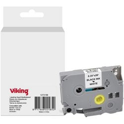 Etiketteertape viking tze-221 brother zwart op wit