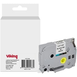 Etiketteertape viking tze-231 brother zwart op wit