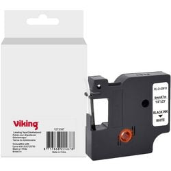 Etiketteertape viking s0720780 dymo zwart op wit