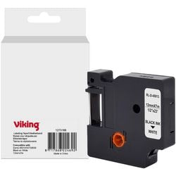 Etiketteertape viking s0720530 dymo zwart op wit