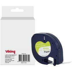 Etiketteertape viking s0721660 dymo zwart op wit