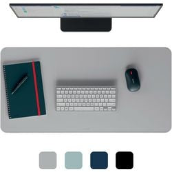 Leitz grote bureau onderlegger 80×40 cm – anti-slip - bureaumat - waterdicht – voor toetsenbord muis - grijs