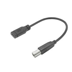 Usb-c-adapter act usb-c mannelijk usb-b mannelijk 0,2m zwart