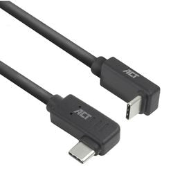 Usb-c-kabel act usb-c mannelijk usb-c mannelijk 0,5 m zwart