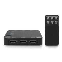 Hdmi switch act zwart 59,5 mm x 59,5 mm x 19 mm