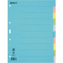 Blanco tabbladen biella karton kleurenassortiment