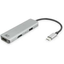 ACT Connectivity USB-C 4K multiport adapter voor 2 HDMI-schermen, U