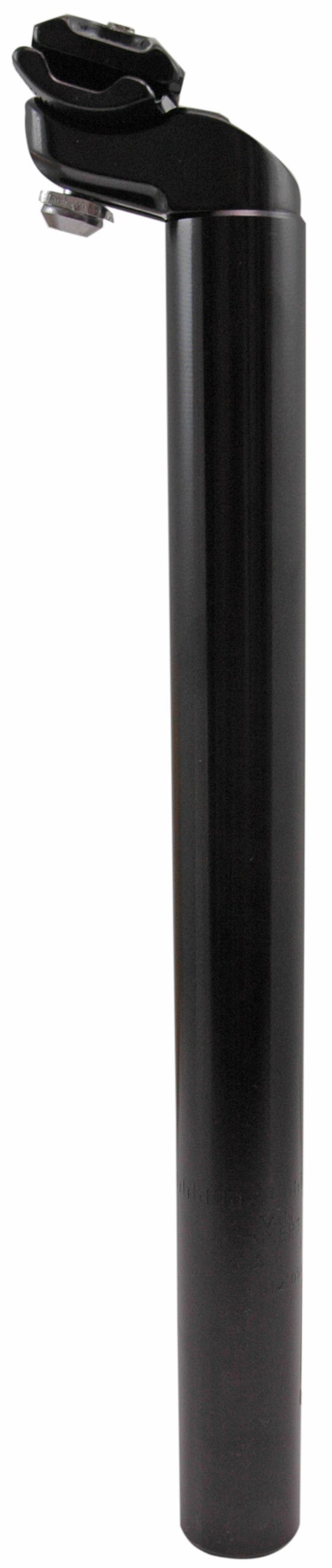 zadelpen vast 31.6 x 350 mm aluminium zwart