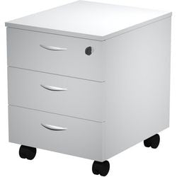 Ladeblok viking basic grijs 3 lades afsluitbaar melamine