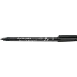 Pen staedtler lumocolor 317 fiber 1mm zwart watervast