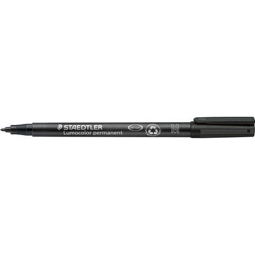 Staedtler pen lumocolor 317 fiber 1mm zwart watervast