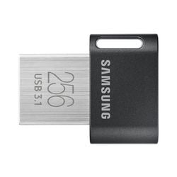 Usb-stick samsung fit plus 256 gb grijs, zilver