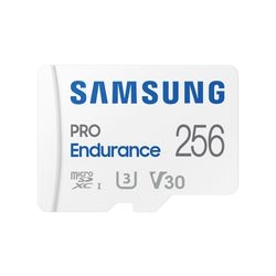 Microsd-kaart samsung pro endurance 256 gb wit