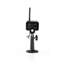 Nedis digitale draadloze camera - wi-fi - vga - binnen- en buitenshuis - nachtzicht: 5.00 m - kijkhoek: 73 ° - zwart - ip54