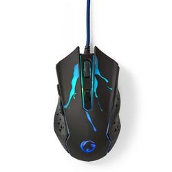 Gaming muis nedis gmwd210bk zwart