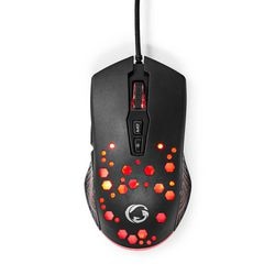 Gaming muis nedis gmwd410bk zwart