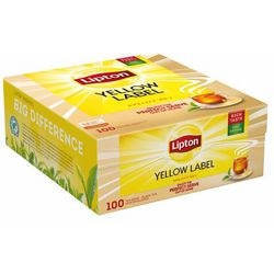 Zwarte thee lipton 8720608019854 fgs yellow label 100 porties