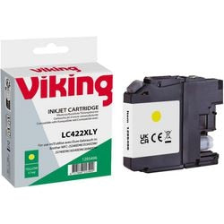 Inktcartridge viking lc-422xly compatibel geel