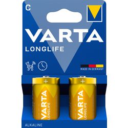 Varta batterij longlife alkaline lr14 c (2x)