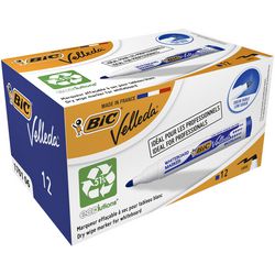 Whiteboard marker bic 1701 velleda kunststofhouder breed 1-5mm blauw rond